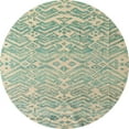 thumbnail image 1 of Ahgly Company Indoor Round Abstract Green Abstract Area Rugs, 3' Round, 1 of 6
