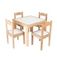 thumbnail image 1 of Set comedor de madera barnizada para niños Duduk blanco Duduk  COM-PIL, 1 of 3