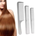 thumbnail image 3 of Aellinatey Professional Salon Stainless Steel Sliver Comb Hair Styling Tool For Men & Women, 3 of 11