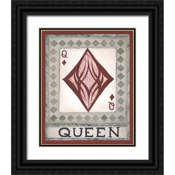 Shamp, Cindy 26x31 Black Ornate Wood Framed with Double Matting Museum Art Print Titled - Queen