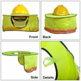 thumbnail image 3 of Full Brim Hard Hat Sun Shade Visor Neck Shield-Orange, 3 of 5