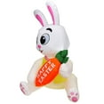 thumbnail image 6 of 4.6FT Inflatable Easter Bunny Outdoor Decorations with Built-in LED Lights, Cute Rabbit & Carrot for Yard, Garden, Lawn, Indoor Easter Party Décor, 6 of 8