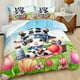 thumbnail image 2 of Vaca Juego de Funda Nórdica King Size,Rugby Vaca Jugador Juego de Ropa de Cama para, 2 of 8