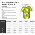 thumbnail image 5 of Susaid Green Apple Print Hawaiian Shirts for Men Women,Hawaiian Summer Short-Sleeve Casual Relaxed-Fit Button-Down,X-Large, 5 of 7