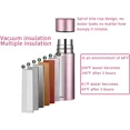 thumbnail image 4 of Linda botella de agua termo – Mini botella de acero inoxidable aislada de 5 onzas – Mantiene el frío durante 12 horas, caliente durante 6 horas, perfecto para el bolso o la bolsa de almuerzo para, 4 of 5