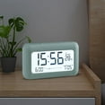 thumbnail image 6 of JOGZMZ 170 ° Wide Angle Display LCD Screen Electronic Clock Three Groups of Alarm Clock, Day, Date and Temperature Display with Night Light, Rechargeable, 6 of 7