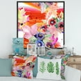 thumbnail image 2 of Wildflowers and Vibrant Wild Spring Leaves VII 36 in x 36 in Framed Painting Canvas Art Print, by Designart, 2 of 5
