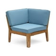 thumbnail image 3 of Wilcox Outdoor 12 Piece Sectional Sofa Set with Cushions, Teak, Blue, 3 of 16