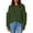 Army Green, variant on Women's Chunky Cable Knit Sweater Oversized Crewneck Long Sleeve Pullover (Army Green, L)