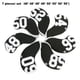 thumbnail image 3 of Greeniant 7 piezas de de hierro Driver Golf Club Cover Putter Number Headcover reemplazable Protector accesorios deportivos negro Golf Negro Greeniant OD019606-01, 3 of 6