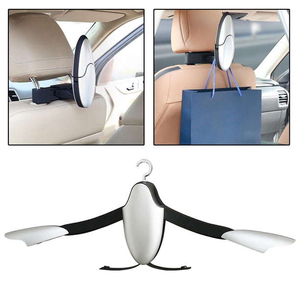 Percha para para proteger de coche, reposacabezas, asiento trasero, percha para para proteger, percha funciones para coche, para para proteger, , chaqueta Plata shamjiam Percha de coche