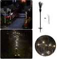 thumbnail image 2 of Eqslft Halloween Witch Light Up Witch Broomstick Markers Stand Over 3.48 Feet Tall And Are Cool Pre Lit Broomstick Garden Decorative Lamps, 2 of 6