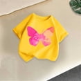 thumbnail image 5 of NAISIBABY Girls Graphic T-Shirt, Short Sleeve Crewneck Cotton Soft Kids Summer Fashion Tee Yellow Size 2, 5 of 7