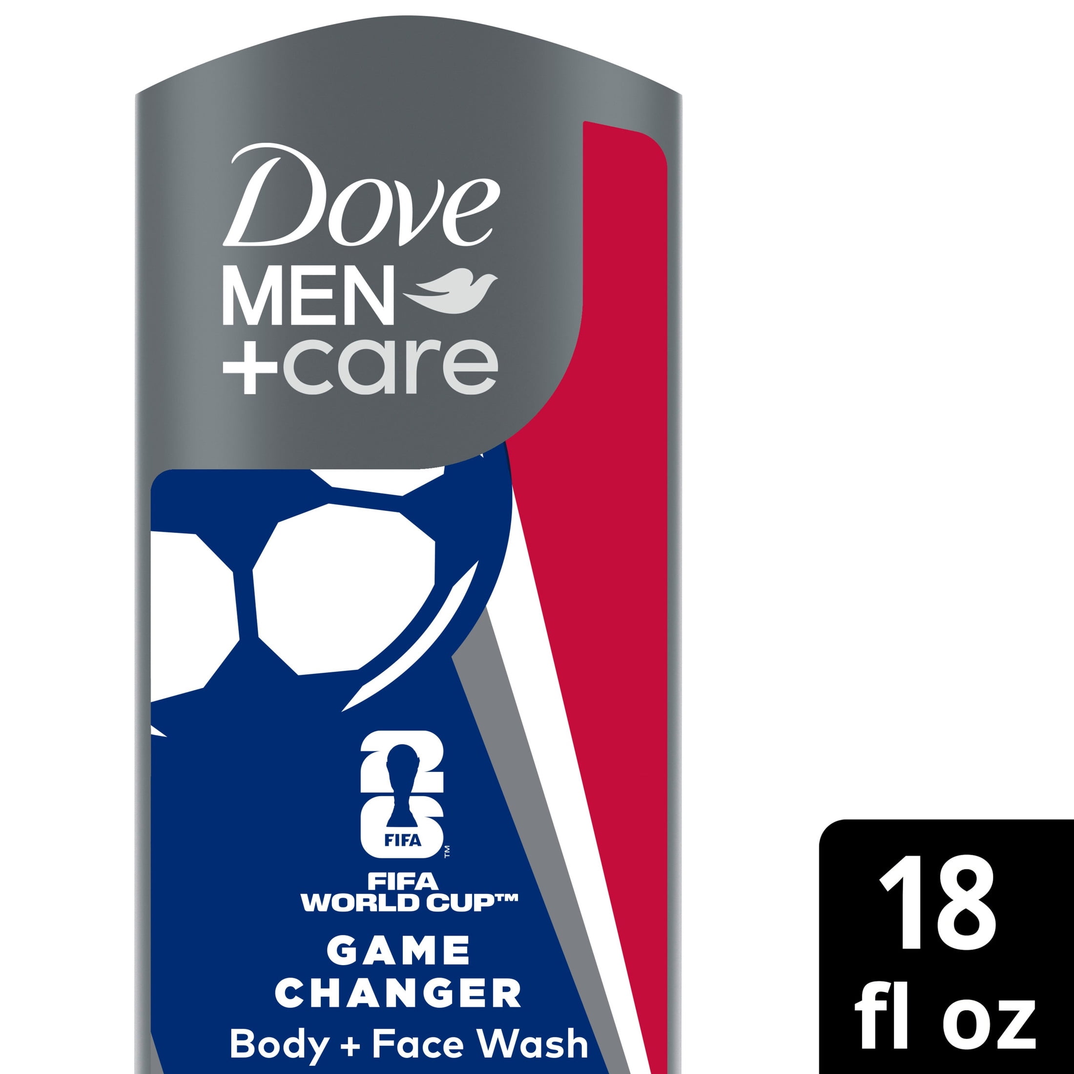 Dove Men+Care Limited Edition FIFA Body Wash For Men Game Changer For Hydrated & Repaired Skin, 18 fl oz