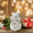 thumbnail image 4 of SCNOR 2025 Christmas Snowman Decor - Cute Soft Material Tabletop Figurine, Festive Holiday Ambiance Ornament, Perfect Christmas Gift for Home Decor, 4 of 4