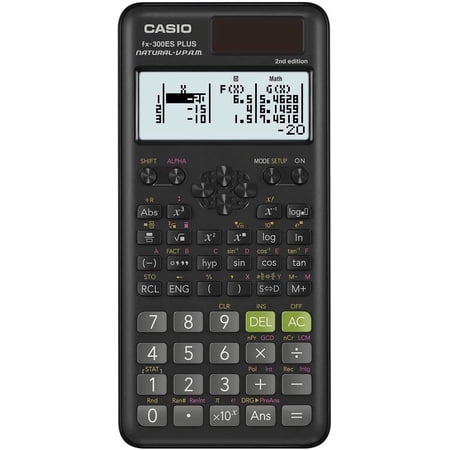 fx-300ES Plus 2nd Edition – Standard Scientific Calculator | 262 Functions, Natural Textbook Display? | Ideal for Middle School, High School Math, Statistics & Algebra | Black