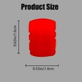thumbnail image 4 of 20 Pcs Glow-in-The-Dark Car Tire Valve Cap Set, 5 Colors Light Up Valve Stem Caps Universal for Cars Trucks SUVs Motorcycles and Bikes, 4 of 10