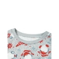 thumbnail image 4 of Seyurigaoka Christmas Women Juniors Knitted Sweater with Cartoon Elk, Snowflake Holiday Clothing, 4 of 9