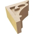 thumbnail image 6 of 4"W x 8"D x 8"H Classic Mayflower Rough Cedar Woodgrain TimberThane Corbel, Primed Tan, 6 of 6