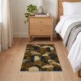 thumbnail image 3 of ODIKA 2'x3' Ultra-Soft Accent Mat, Navy Absract Drop Featuring Energetic Abstract Forms Pile None Washable, Bare feet friendly, Easy Care Indoor rug for Bedside, Footrest, 3 of 7