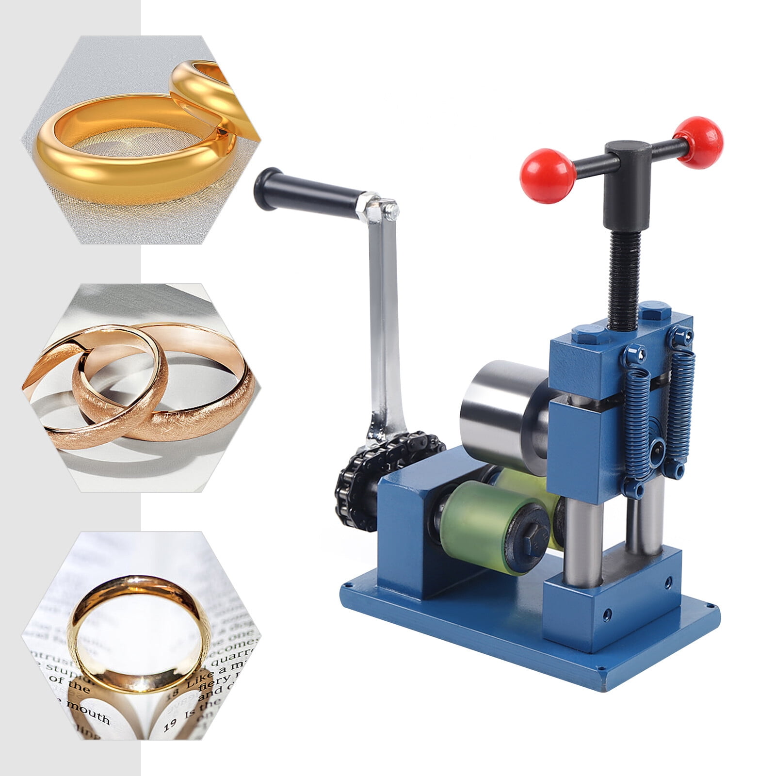 Hand Crank Ring Bracelet Bending Machine, Jewelry Bending Machine, Ring and Bracelet Press Bending Machine (7.09*9.45 in)