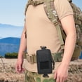 thumbnail image 4 of Bolsa Molle 100D Nylon cinturón cintura paquete bolsa impermeable Molle teléfono bolsa para senderismo (negro), 4 of 8
