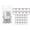 Silver, variant on Mixed Size Row Markers Pack, 30 Piece Ear Zinc Alloy Yarn Tools for Knitting Repeats, Lace Sections, Dolls