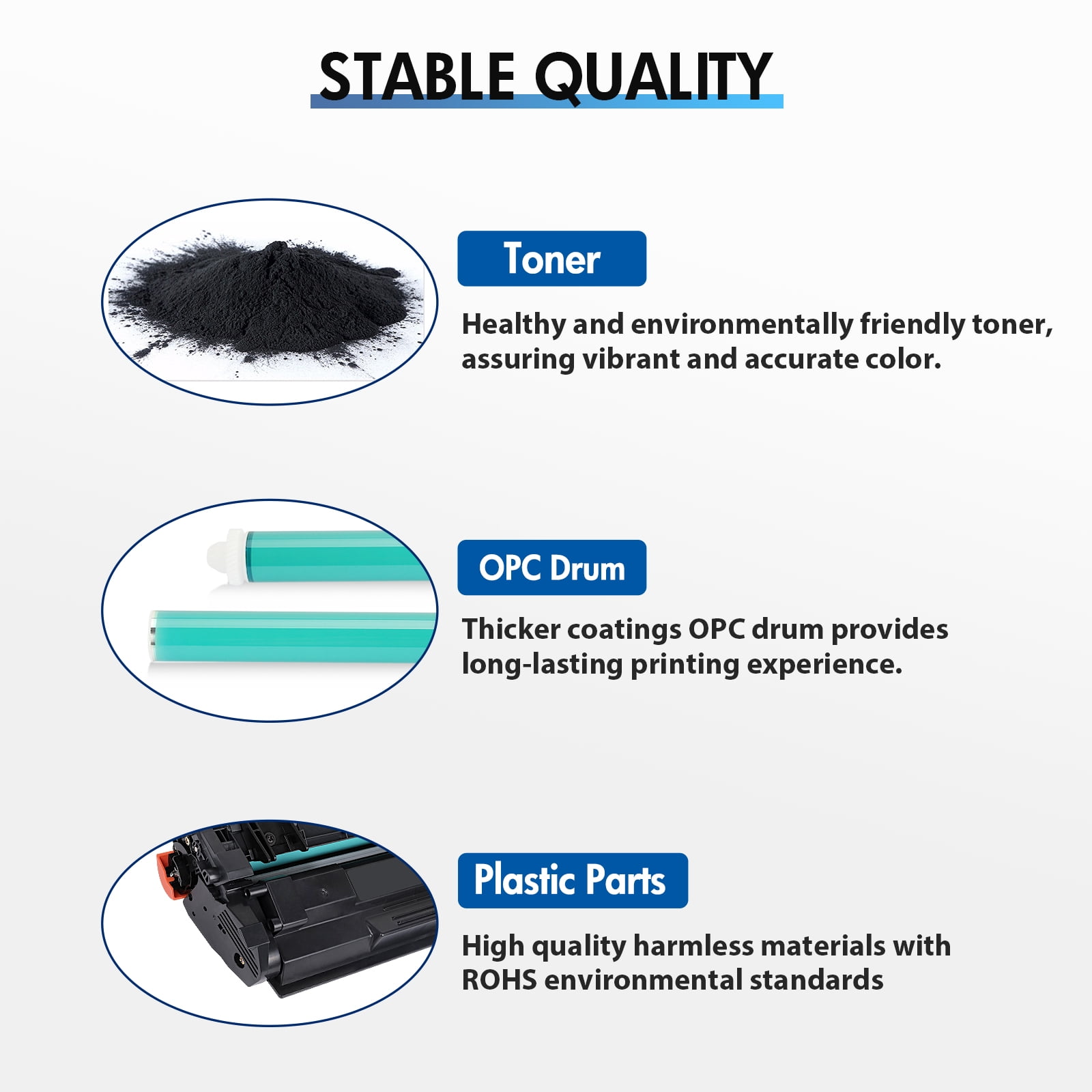 26A CF226A Toner Cartridge 2 Pack Compatible for HP 26A 26X CF226A CF226X Laserjet Pro M402dn M402n M402dw MFP M426fdw M426fdn M426dw M402 M426 Series Printer Ink (High Yield, Black)