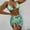 Green, variant on Swimsuit Sets for Women Drawstring Wavy Bikini Sexy Fashion 3 Piece Bathing Suit Swimwear Set