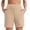 Beige, variant on AJGRHE Sleek Solid Flex Yoga Shorts For Fitness And Casual Wear Lightweight Stretchy Gym High Wlex Comfort Wine XL