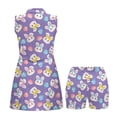 thumbnail image 4 of Yuyamidu Cute Rabbit Womens Tennis Golf Dresses Easter Eggs Comfortable Womens Golf Clothes with 2 Pockets Built in Shorts Breathable Tennis Dress Size XS Slim Fit Summer Clothes, 4 of 7