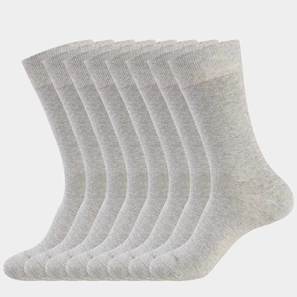 WANDER Mens Dress Socks Cotton Thin Classic lightweight Socks 6/8 Pairs Solid Soft Breathable Socks 