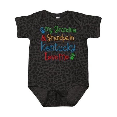 

Inktastic Kentucky Grandma Grandpa Loves Me Gift Baby Boy or Baby Girl Bodysuit