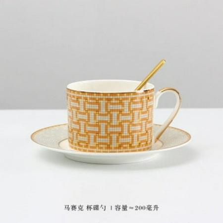 

Designer Porcelain Tea/Coffee And Saucers Set with spoon Gift Box