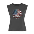 thumbnail image 3 of OAVQHLG3B 4th of July Outfits for Women American Flag T Shirt Patriotic Shirts Sunflower Printed Casual Summer Tank Tops Blouse, 3 of 9