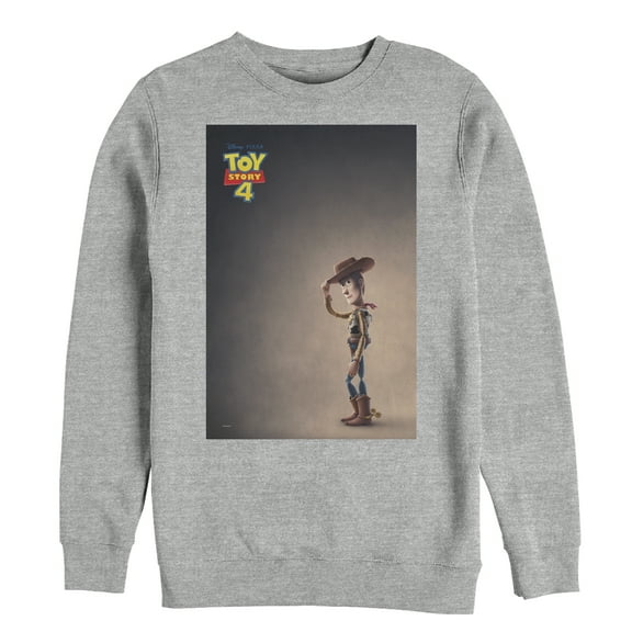 Men's Toy Story Woody Movie Poster Sweatshirt Athletic Heather Small
