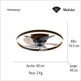 thumbnail image 3 of Ventilador de techo inteligente Homeasy LED con control remoto Moderno, 3 of 5