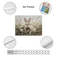 thumbnail image 2 of ADALE Easter Canvas Wall Art Spring Bunny Rabbit in Wildflower Field Poster Vintage Light Spring Prints Painting Easter Bunny Wall Art Decor For Living Room Farmhouse Girls Room Unframed 10x8 Inch, 2 of 6