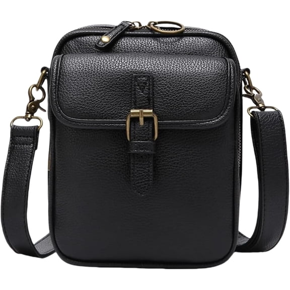 2026 Vintage Anti-Theft Leather Crossbody Bag for Women - Waterproof Messenger Purse with Multiple Compartments