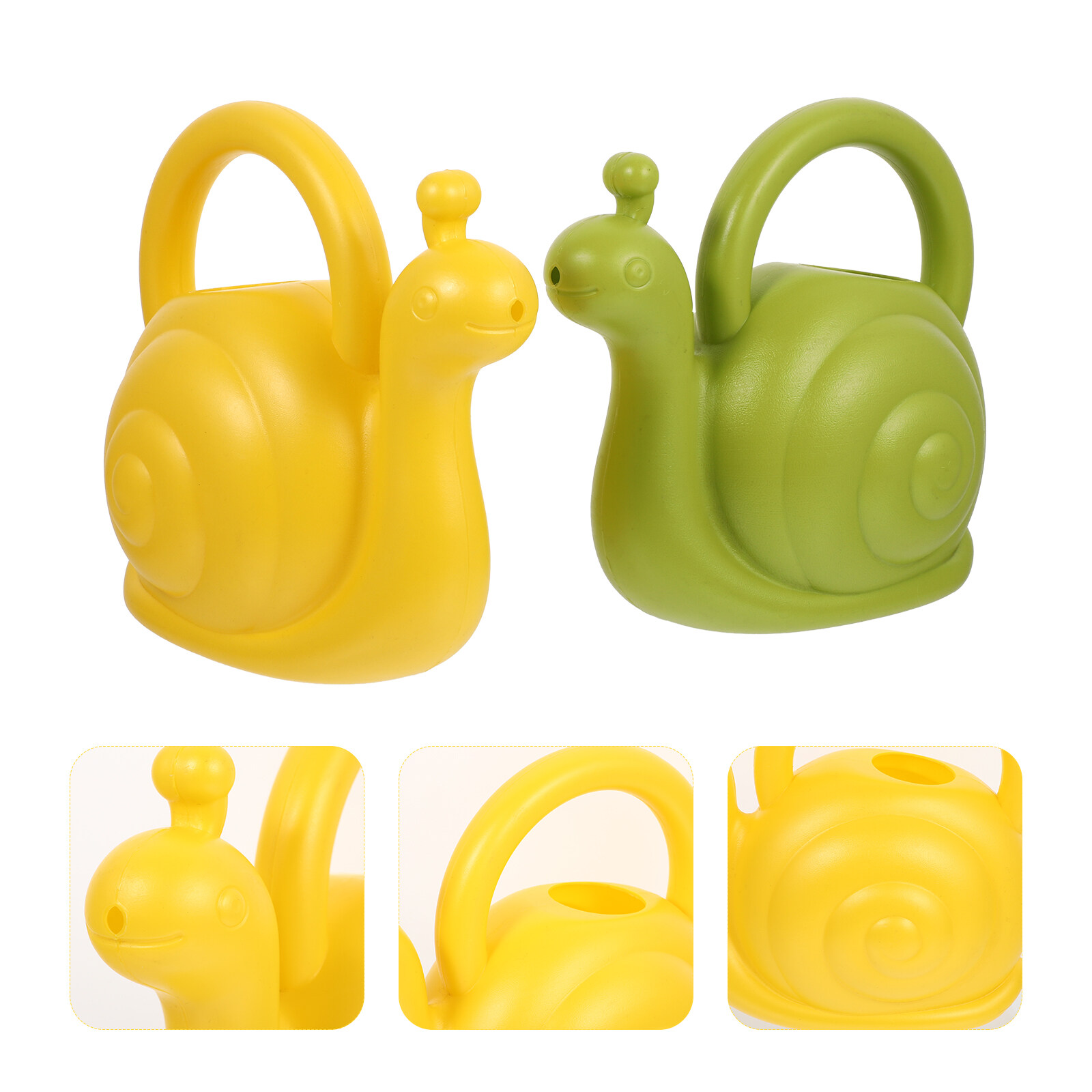 2 Pieces Watering Can Garden Pot Plant Sprayer Bottle Pitcher Kettle Child Green