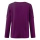 thumbnail image 4 of ICHUANYI Clearance Women Casual Solid Round Neck Lace Hollow Out Long Sleeve Pullover Slimming Blouse T-shirt Tops(Purple, XXL) ICHUANYI WER2023081506551, 4 of 6