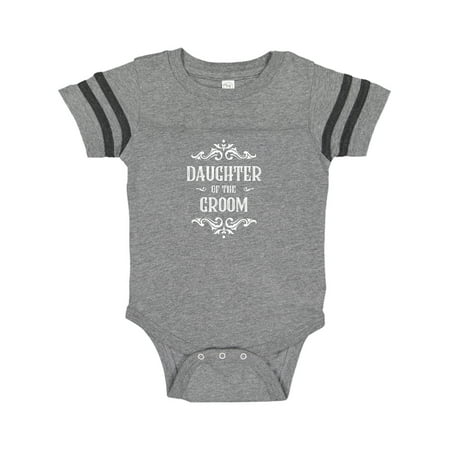 

Inktastic Daughter of the Groom in White Gift Baby Girl Bodysuit