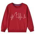 thumbnail image 1 of lcziwo Chandail Confortable pour Enfants en Coton, Chandails à Imprimé de Chats pour Enfants, Col Rond, Coupe Ample, Chandail à Enfiler pour Filles et Garçons, Manches Longues, 2-10 Ans, Rouge, 9-10 Ans, 1 of 4
