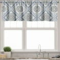 thumbnail image 3 of Ambesonne Turkish Pattern Valance & Curtain, Boho Neutral Swirls, 55"x24", Pale Mauve White Grey, 3 of 6
