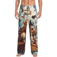 thumbnail image 1 of Fotbe Animal Filled Noahs Ark Pantalones de Pijama para Hombre, Pantalones de Dormir, Pantalones de Casa con Cintura Ajustable y Bolsillos-Medium, 1 of 6