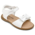 thumbnail image 2 of Dream Pairs Toddler/Little Kid Girls Sandals Fashion Bow Summer Shoes KSD213 WHITE Size 4 Toddler, 2 of 5