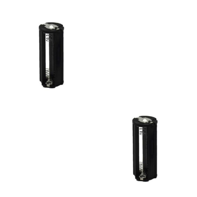 Transemion Portable Battery Holder For Cylindrical Type Batteries Easy To Safe And Durable Made With Plastic 2Set