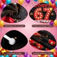 thumbnail image 4 of Red Theme Happy 67th Birthday Banner Neon Light Design 67th Birthday Display Heart Balloons Colorful Confetti Birthday Party Backdrop for 67th Birthday Party Adult Birthday Indoor Celebration, 4 of 9