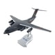 thumbnail image 1 of Avión de transporte a escala 1/130 con soporte, colección de juguetes para niños, adorno de avión para el hogar, cafetería, dormitorio, sala de estar, 1 of 9