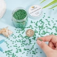 thumbnail image 3 of 2000 Pcs Perles de Rocaille en Verre 3mm 8/0 Rondes Doublées Perles de Taille Colorées Petites Perles d'Espacement Tchèques pour Fabrication de Bijoux Boucles d'Oreilles Bracelet Collier Vert, 3 of 9